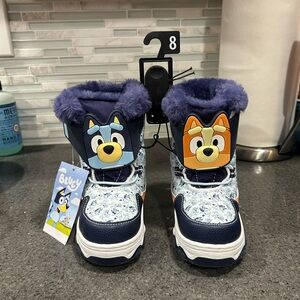 Bluey Kids Boots - Navy and White